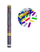 Canon à confettis multicolores métalliques 60 cm