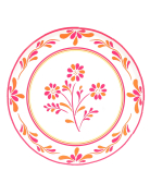 8 Assiettes en carton Pink Limonade 23 cm