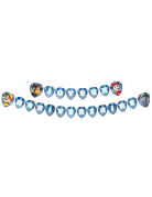 Guirlande en papier Joyeux anniversaire bleue Pat'patrouille™ 2m50