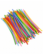 100 Ballons à modeler couleurs variées