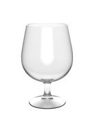 Verre ballon à bière plastique transparent 52 cl