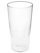 Verre à bière plastique conique transparent 60 cl