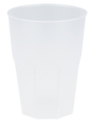 Gobelet plastique givré transparent 42 cl