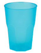 Gobelet plastique givré turquoise 42 cl