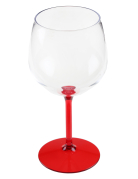 Verre ballon cocktail plastique rouge 58,2 cl